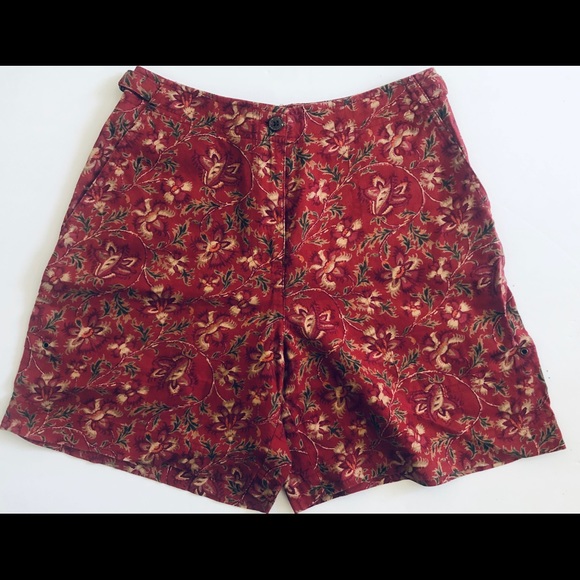 Ralph Lauren Pants - RALPH LAUREN Shorts High Rise Orange Floral Linen Ralph Lauren Pants - RALPH LAUREN Shorts High Rise Orange Floral Linen
